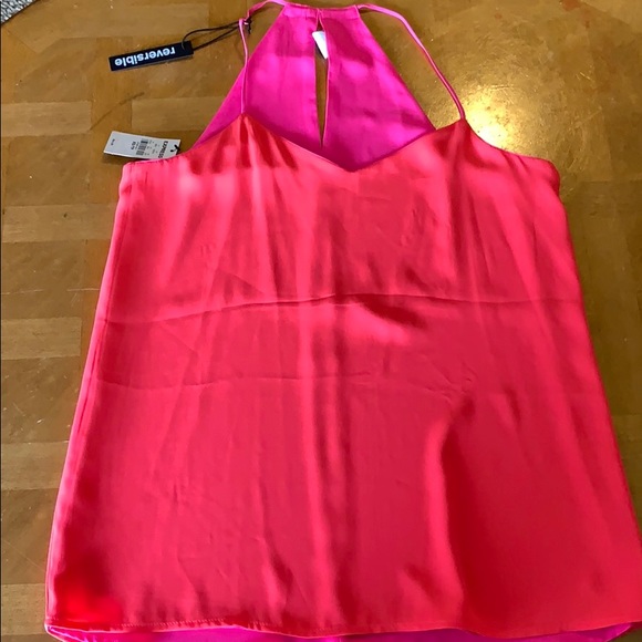 Express Tops - Pink reversible racerback cami NWT. Never worn. Express Tops - Pink reversible racerback cami NWT. Never worn.